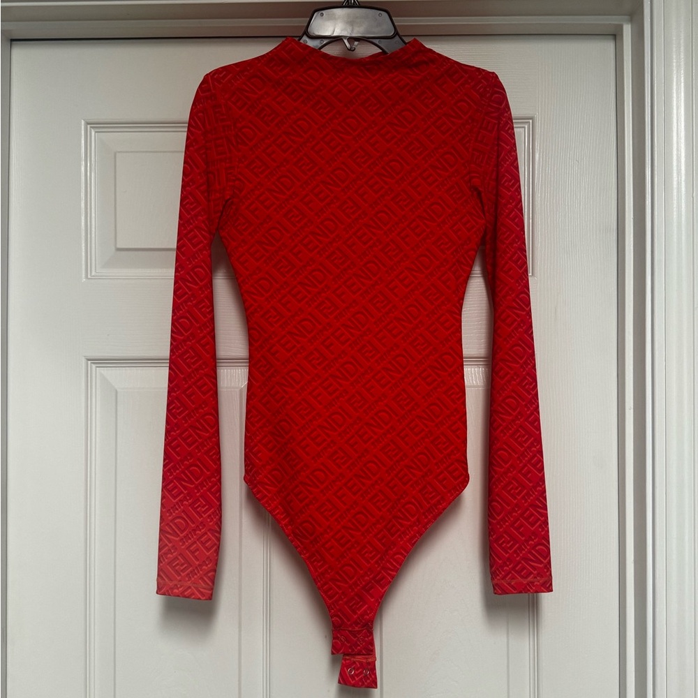Fendi X Skims Red/Orange Bodysuit
